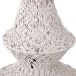 PTMD Hanglamp Milley Crème Katoen Macramé 6-Laags