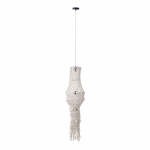 PTMD Hanglamp Milley Crème Katoen Macramé met Tassels