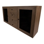 PTMD Dressoir Armarium Eikenhout Donkerbruin 180cm