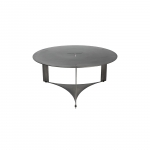 PTMD Salontafel Ferrum Grijs Rond Ø80cm