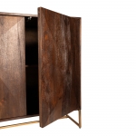 PTMD Dressoir Onyx 4-Deurs Bruin/Goud