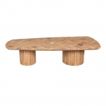 PTMD Salontafel Fieron Double Round Base Acaciahout Naturel