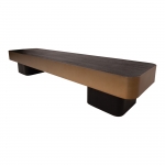 PTMD Salontafel Warren Donkerbruin/Goud 180cm