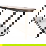PTMD Sidetable Yozan Glas/Bruin 160cm