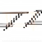 PTMD Sidetable Yozan Glas/Bruin 160cm