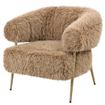 PTMD Fauteuil Hair Fluffy Bruin