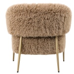 PTMD Fauteuil Hair Fluffy Bruin