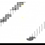 Vloerlamp 2L Metal Blinds - Giga Meubel