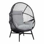 House Nordic Fauteuil Rosario Rotan Zwart