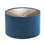 Steinhauer Tafellamp Brass Cilinder Low Velours Blauw