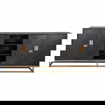 Richmond Dressoir Blackbone Brass 4-deuren + open vak