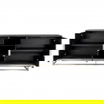 Richmond Dressoir Blackbone Zilver 4-deuren + open vak