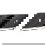 Richmond Dressoir Blackbone Zilver 4-deuren + open vak