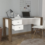 Bureau Lord Melamine Wit Walnoot