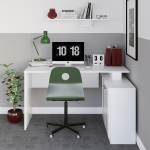 Bureau Basak Melamine Wit