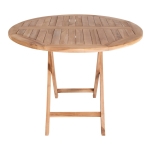 House Nordic Eettafel Oviedo Teakhout Rond Ø100cm