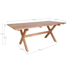 House Nordic Eettafel Murcia Teakhout 200cm