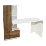 Bureau Domingos Melamine Wit Walnoot