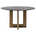 Richmond Eettafel Collada Marmer Zwart/Goud Ø130cm