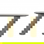 Richmond Sidetable Dayton Marmer Zwart/Goud 130cm