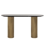 Richmond Sidetable Dayton Marmer Zwart/Goud 130cm