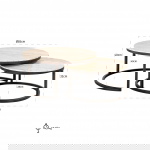 Richmond Salontafel Avalon Set van 2 Bronze
