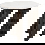 Richmond Bijzettafel Mayfield Marmer Wit Ø55cm