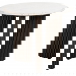 Richmond Bijzettafel Mayfield Marmer Wit Ø55cm
