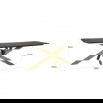Richmond Eettafel Cambon 280cm Deens Ovaal Dark Coffee
