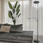 Steinhauer Zenith LED Vloerlamp 2-lichts Zwart 160cm