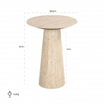 Richmond Bijzettafel Cavo Marmer Beige Ø45cm