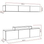 Tv-Meubel Line Melamine Wit