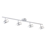 Steinhauer Natasja LED Plafondspot Staal 4-lichts 90cm