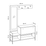 Schoenenkast Nonso Melamine Saffier Eiken