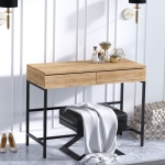 Make-up Tafel Linda Melamine Eiken Zwart