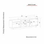 Tv-meubel Siento Melamine Walnoot