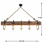Hanglamp Demir Hout Walnoot
