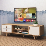 Tv-Meubel Lara Melamine Eiken Wit