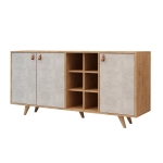 Dressoir Prilika Melamine Eiken Wit