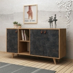 Dressoir Planky Melamine Eiken Donker Concrete