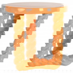 Richmond Bijzettafel Rosly Oranje Ø45cm