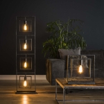 Vloerlamp Turn Square 4-Lichts Charcoal - Giga Meubel