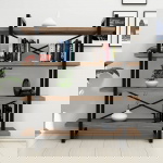 Boekenkast Makro Melamine Walnoot