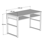 Bureau Nove Melamine Walnoot