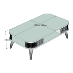 Salontafel Eylul Melamine Eiken