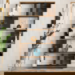Boekenkast Lima Melamine Walnoot Antraciet