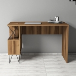 Bureau Extra Melamine Walnoot Zwart