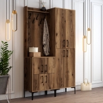 Garderobemeubel Berlin Melamine Walnoot