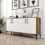 Dressoir Kiev Wit/Walnoot 160cm