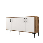 Dressoir Kiev Wit/Walnoot 160cm